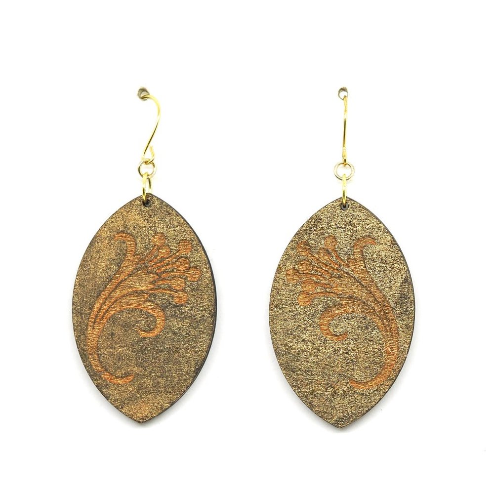 Golden Lily Earrings